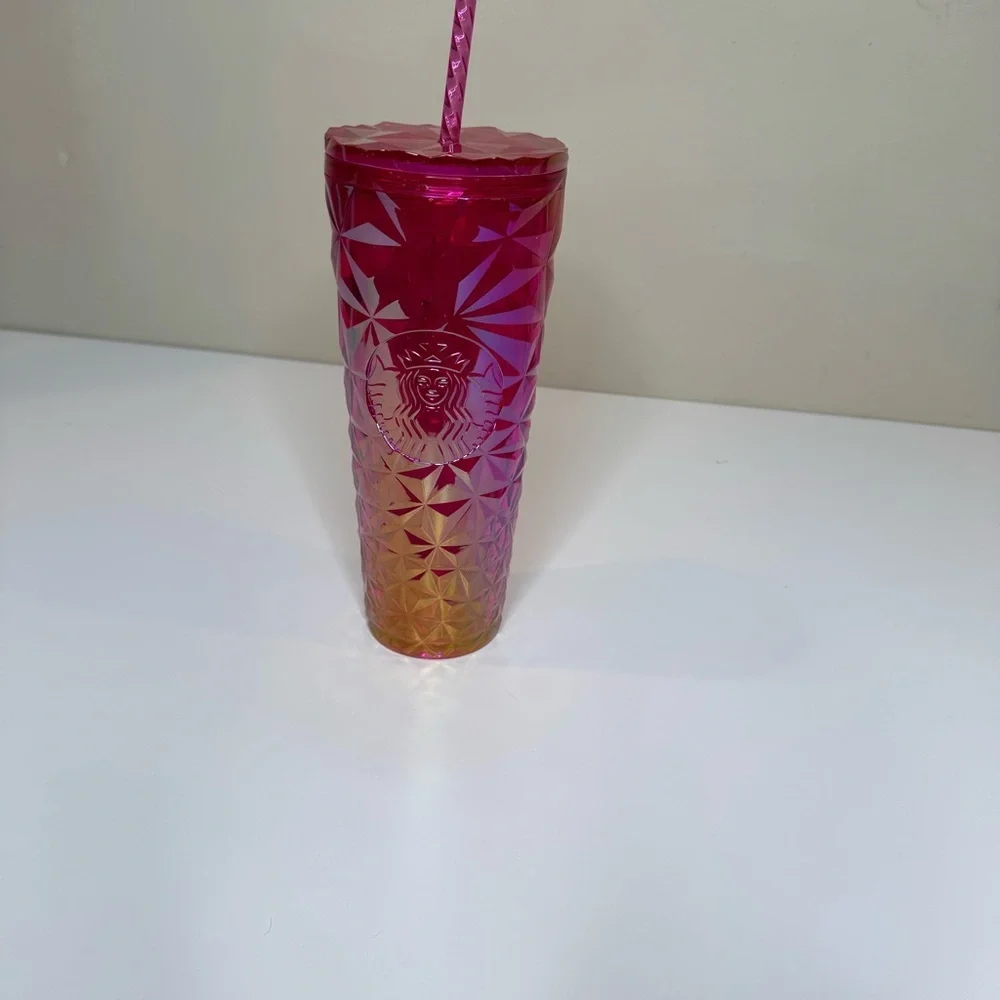 NEW Starbucks Summer 2024 Pink Iridescent Prism Cold Cup Tumbler